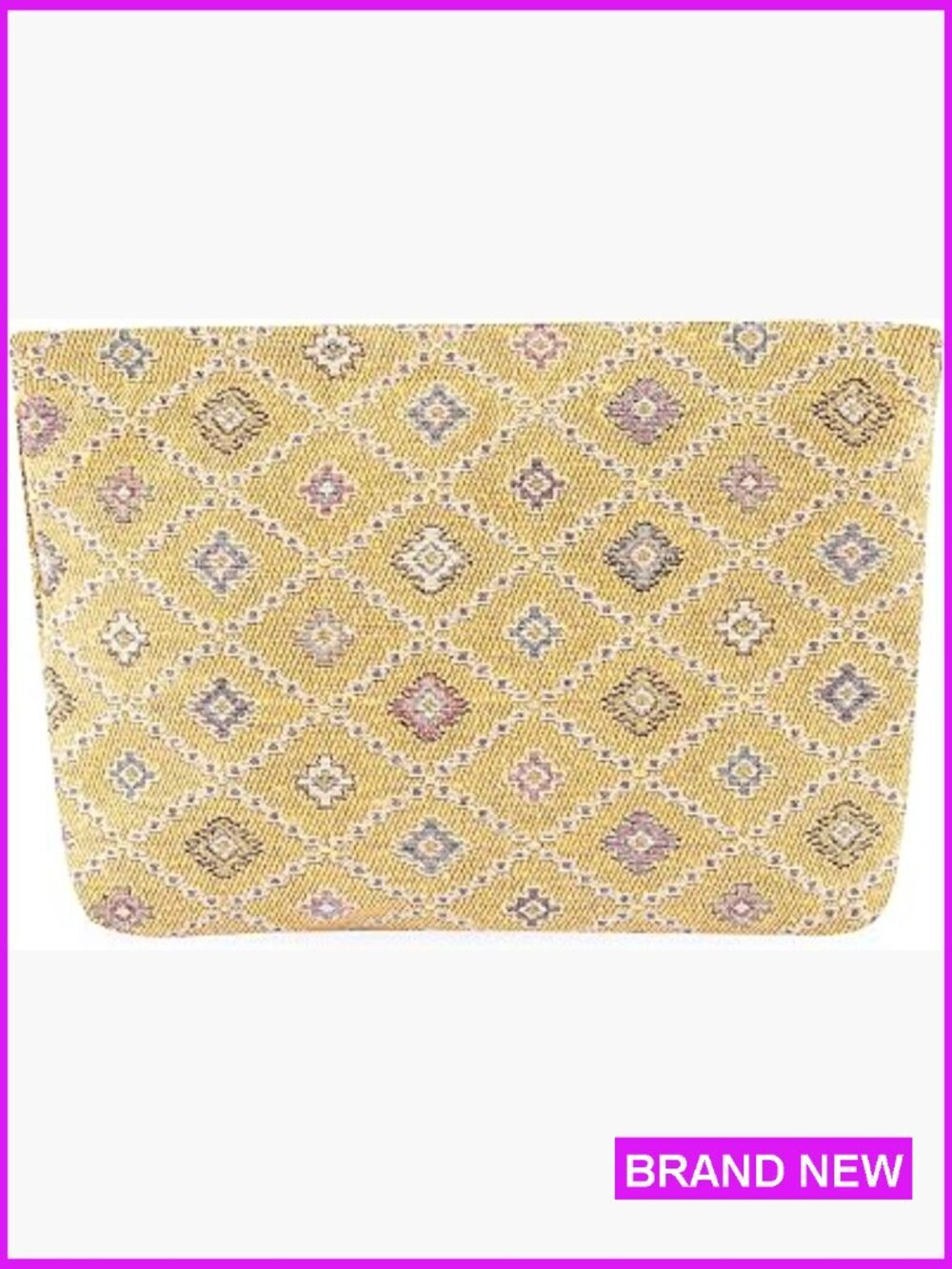Western Woven Fabric Clutch Boho Handbag for Women Vintage Style Purse
